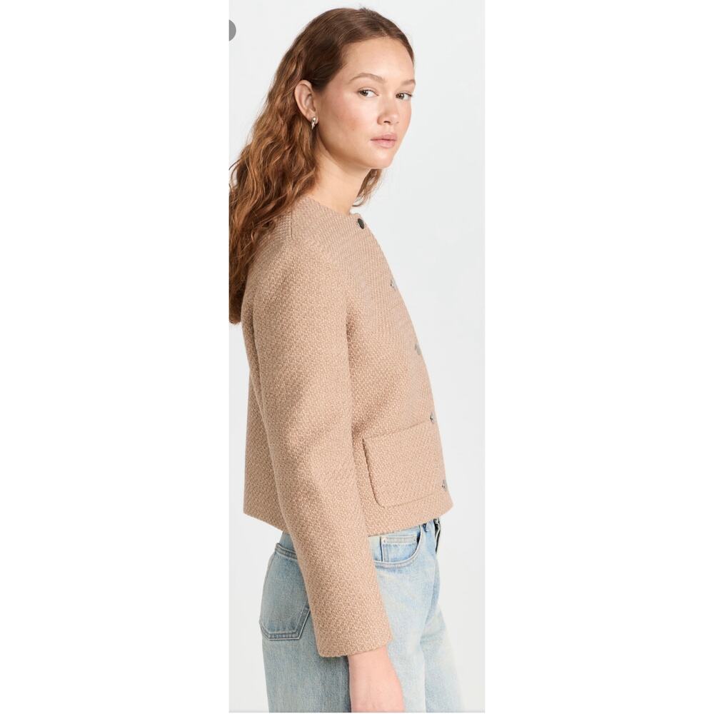 Theory Tweed Cropped Jacket
Color: Palomino size 10 (New) - Picture 4 of 8